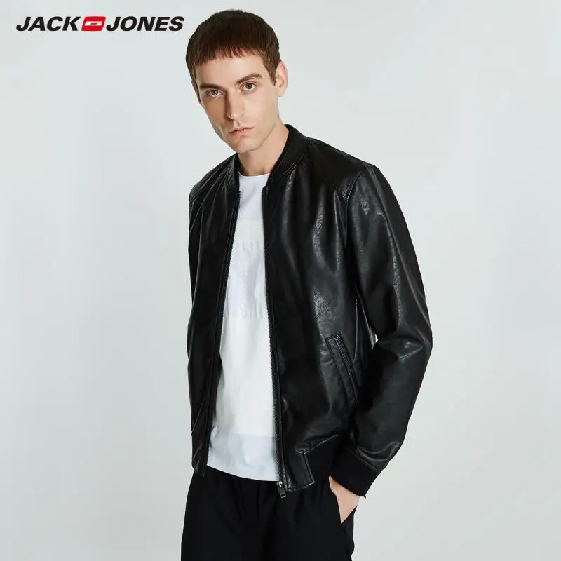 JackJones Осенняя мужская трендовая Повседневная бейсбольная куртка с воротником