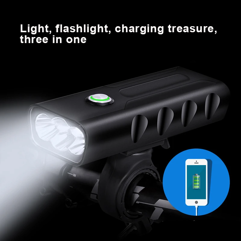 Велосипедный фонарь вспышка USB Перезаряжаемый велосипедный руль IPX5