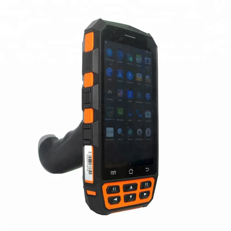 Android 7.0 Mobile Computer 4G NFC Handheld Data Collection Terminal 1D 2D Barcode Reader Price For Supermarkets QR Code Scanner