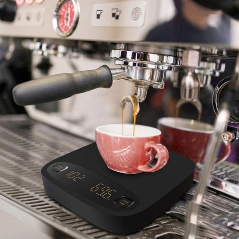

LED Digital Coffee Scale With Timer For Espresso Pour Over Hand Drip Brew Coffee Smart Electronic Timing Barista Tools Cocina