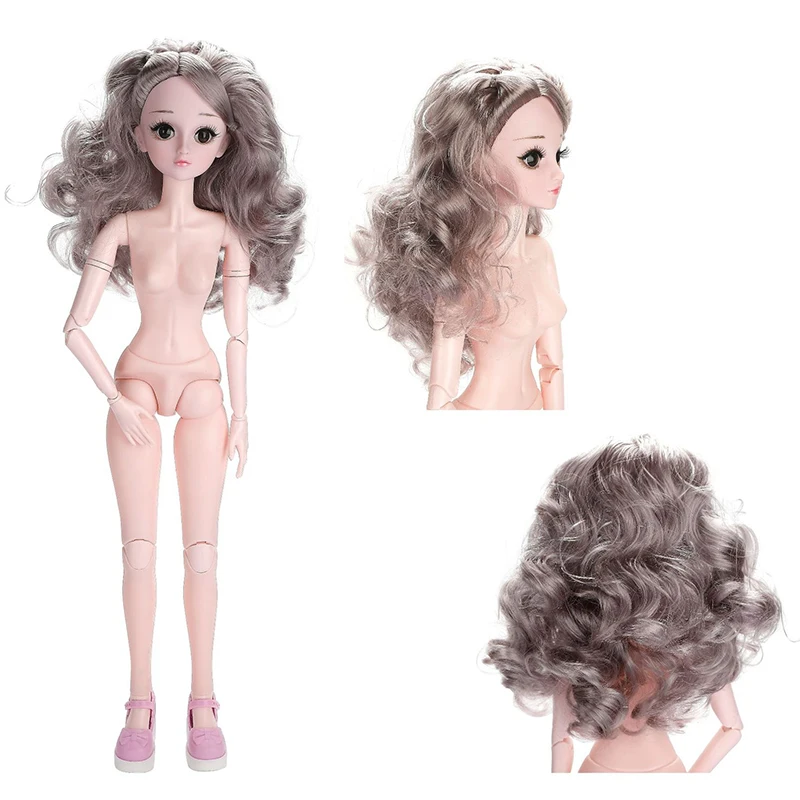 Мода 60 см 21 подвижные шарнирные куклы BJD 3D глаза ресницы DIY женские голые обнаженные куклы тела игрушка для девочек подарок