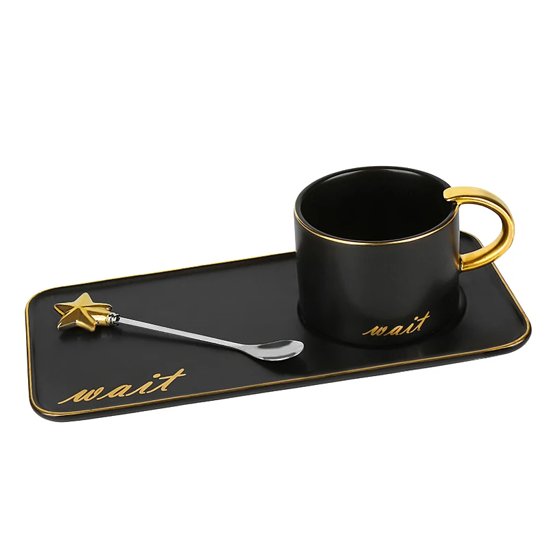 Роскошная кофейная чашка в европейском стиле чайная из костяного фарфора