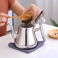 tea pot stainless steel tea infuser filter metal coffee pot gas stove induction cooker tea kettle hotel filter milk tea pot