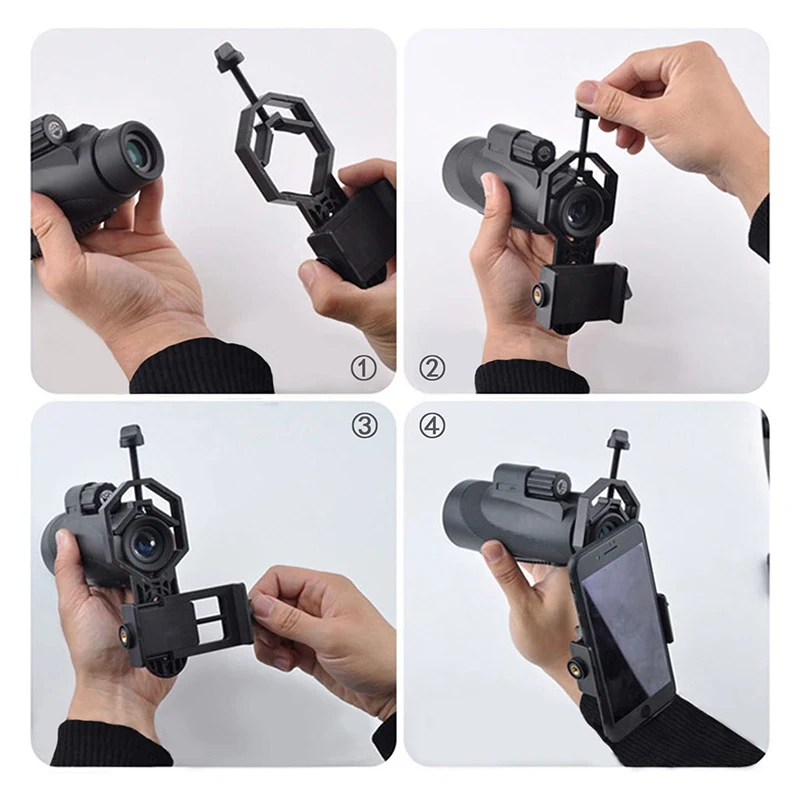 Адаптер StarDikor для сотового телефона с зажимом бинокулярного монокулярного