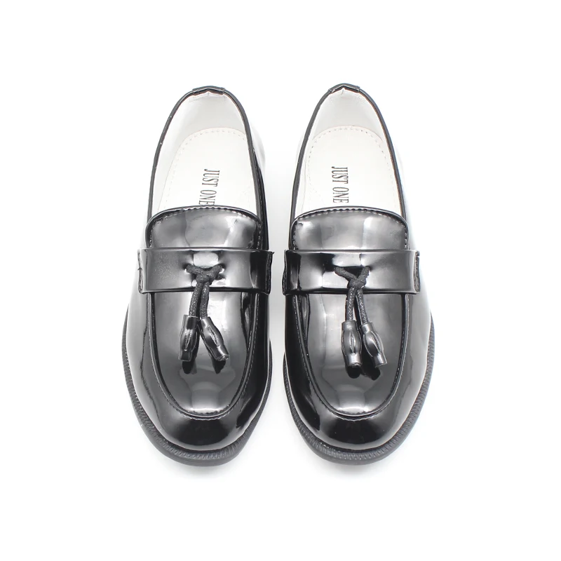 Обувь для мальчиков Детские лоферы Детская умная кожаная обувь на плоской