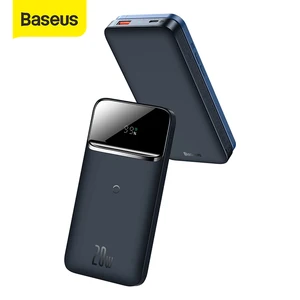 baseus power bank 10000mah portable 20w charging power bank magnetic wireless quick charging power bank for iphone 12 xiaomi free global shipping