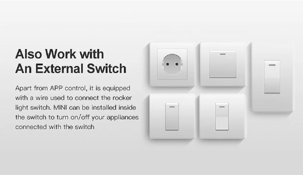 SONOFF Basic/мини двухсторонний Wifi умный переключатель маленькое приложение/LAN/голос/пульт дистанционного управления DIY Поддержка одного внешнего переключателя Google Home Alexa