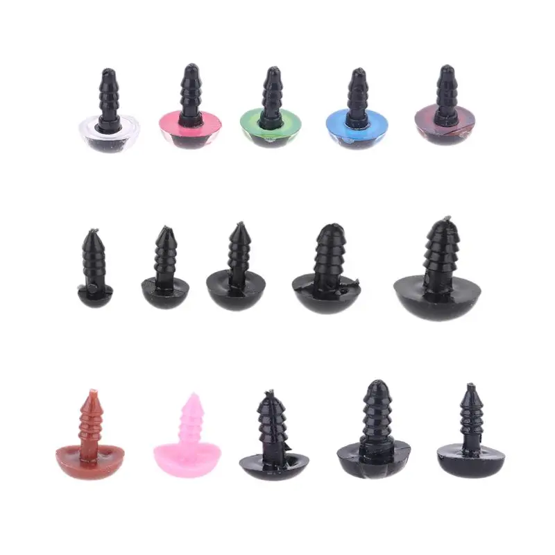 

280 Pcs Colorful Plastic Crafts Safety Eyes 15 Grid DIY Kit with Washer for Bear