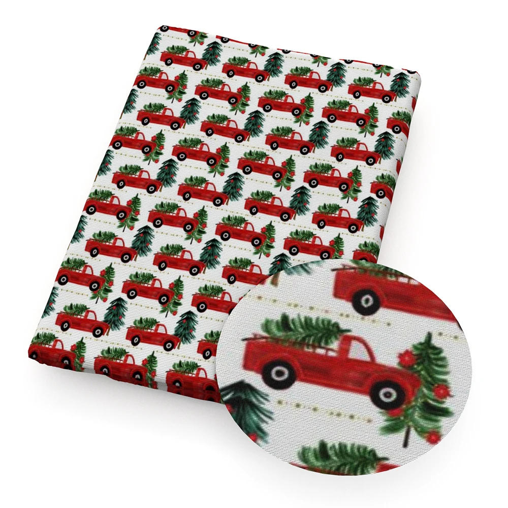 David accessories Рождественская ткань из полиэстера и хлопка для шитья одежды наволочка