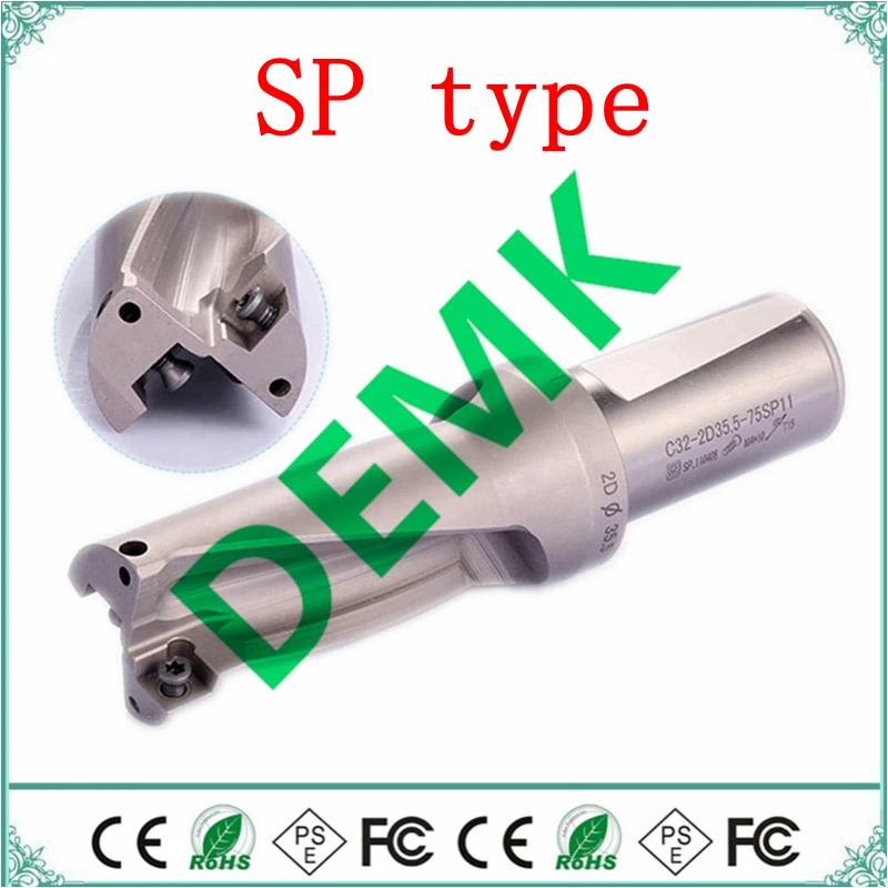 

SP series Indexable drill U drill 10mm-50mm 2D 3D 4D 5D depth fast drill for Each brand SPMG insert Machinery Lathe CNC drilling