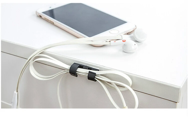 20 шт. кабель капля клип стол аккуратный Органайзер провод шнур свинец USB зарядное