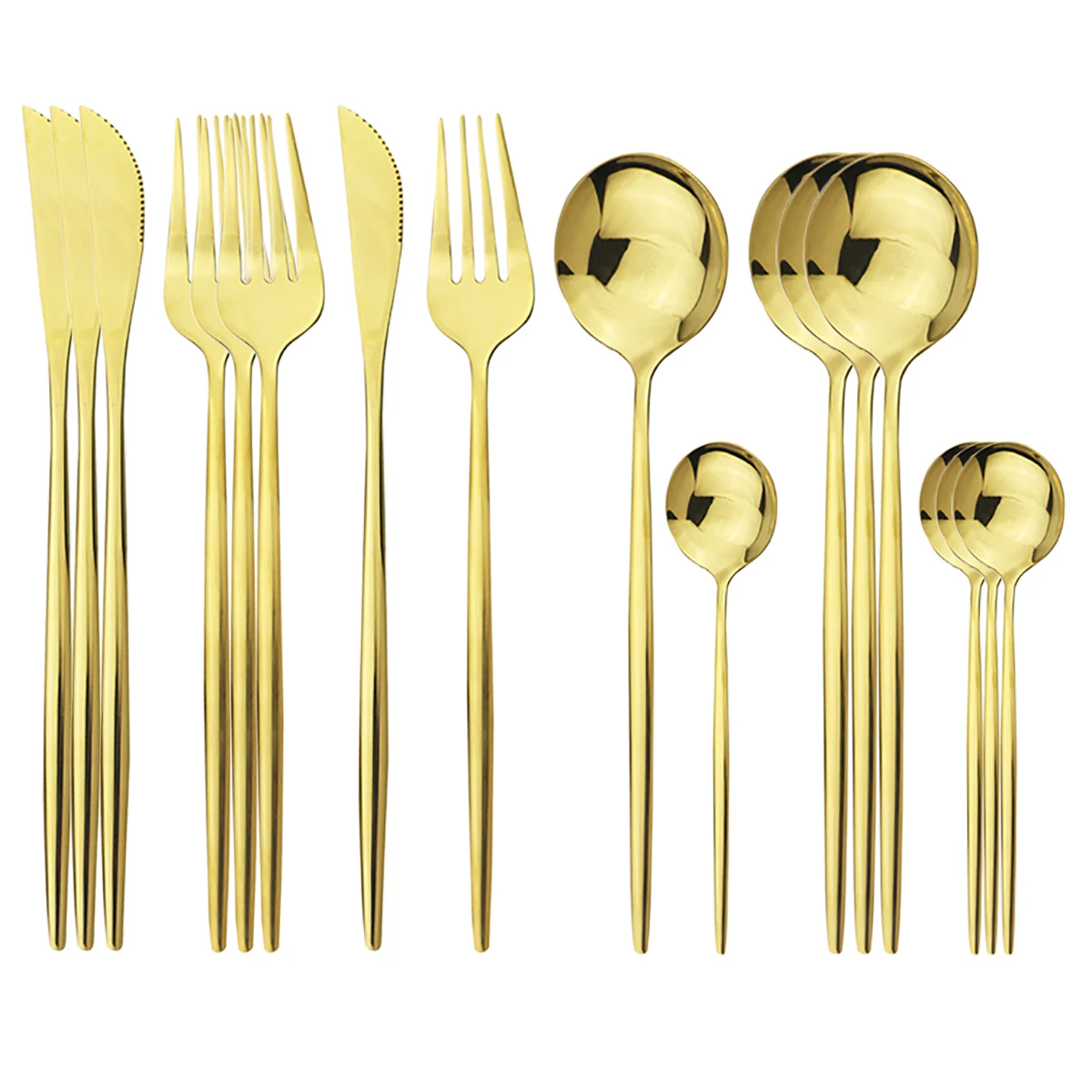 16 шт./компл. набор столовых приборов из 18/10 нержавеющей стали нож вилка ложка