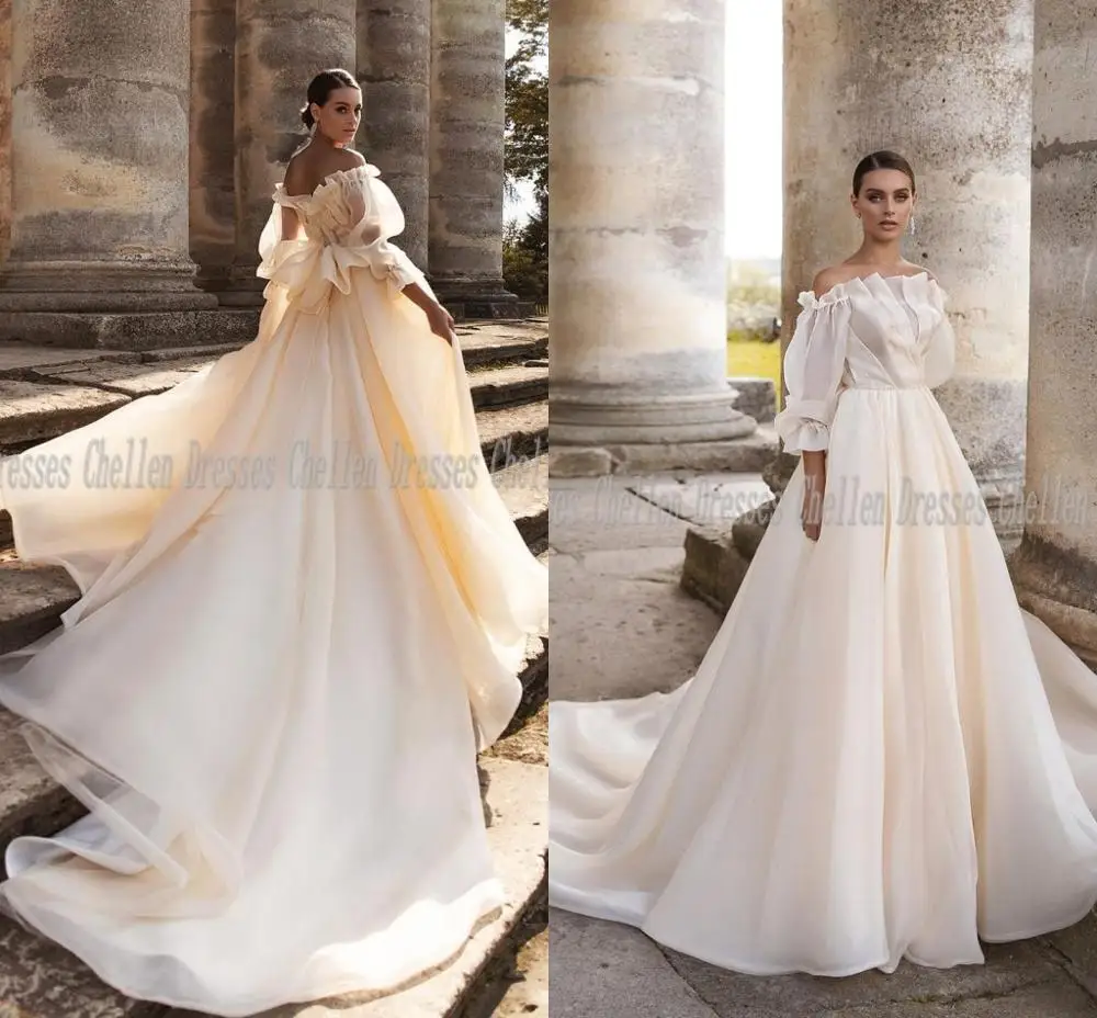 

2021New уникальное элегантное винтажное платье с открытыми плечами и пышными рукавами, украшенное кристаллами и бусинами, плиссированное свад...