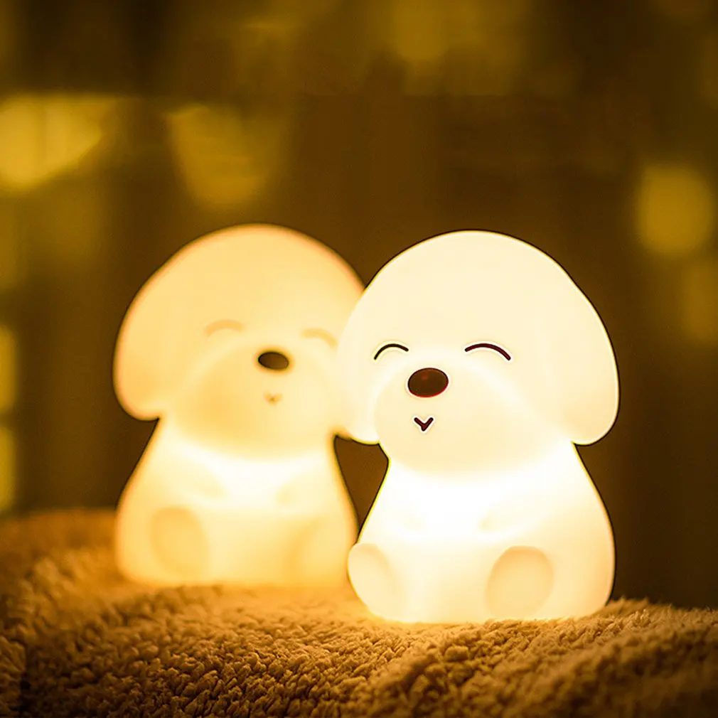 

LED Puppy Pat Light USB Rechargeable Night Light Charging Night Light Valentine's Day Gift Set Atmosphere Light