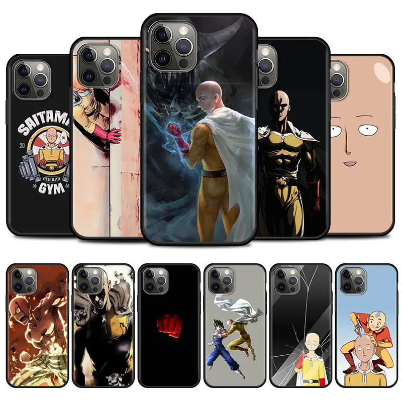 Отбеливающий чехол для сотового телефона One Punch Man iPhone 11 13 Pro Max 7 XR 12 Mini X 6 6S XS 5 5S SE 2020 8