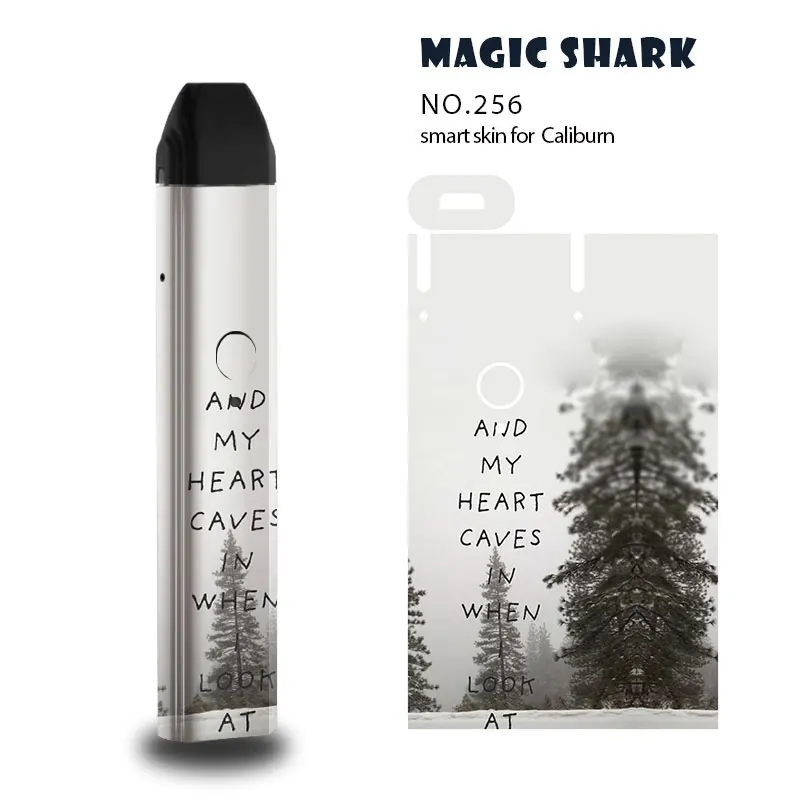  2019 New Flower Beautiful Landscape English Words Sticker Case Full Wrap Film for Uwell Caliburn | Мобильные телефоны и