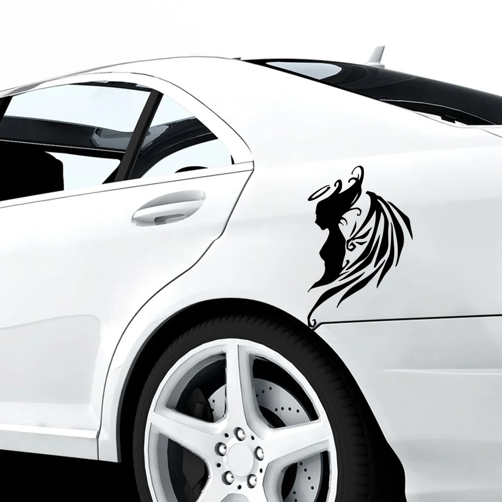 

Горячий Ангел наклейки на автомобиль наклейка на окно виниловая художественная наклейка на кузов автомобиля водостойкая