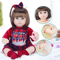 2020 new hot 42cm baby reborn dolls soft vinyl toys for girls adorable reborn baby girl realistic newborn birthday present doll