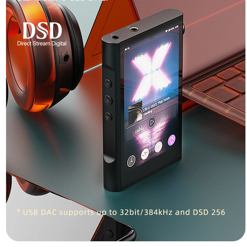 Портативный плеер Shanling M3X MQA Поддержка Hi-Res проигрывателя Dual ES9219C DAC/AMP DSD256 384 кГц/32