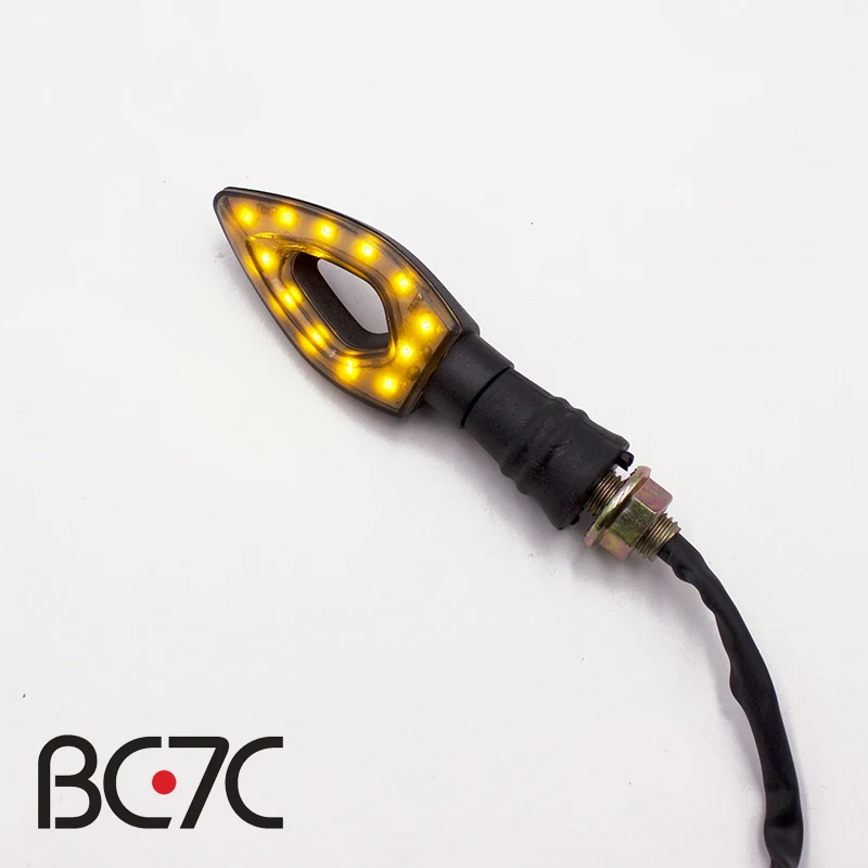 

Universal Motorcycle Retrofit Retro Turn Light Motorbike Signal Indicator Light Triangle Hollow Lamp For Honda Harley