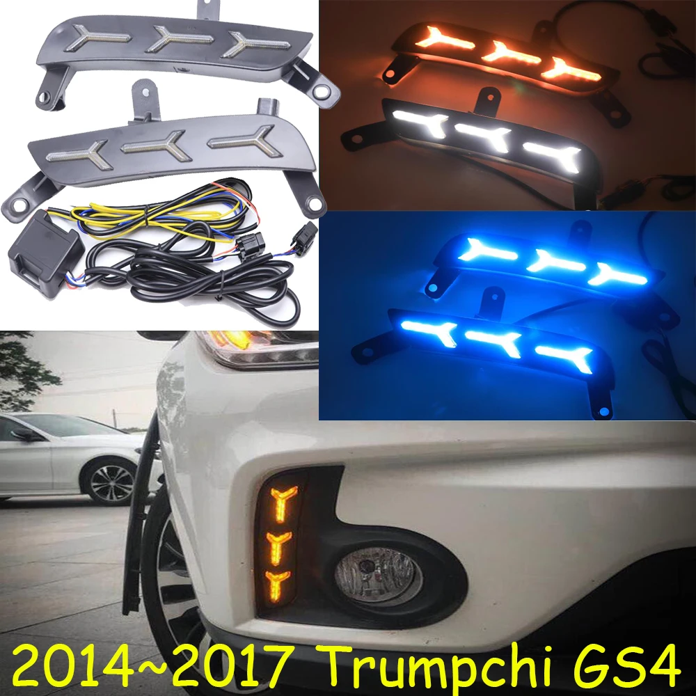 2014 ~ 2017 год автомобильный бампер для Trumpchi GS4 Дневной светильник автомобильные