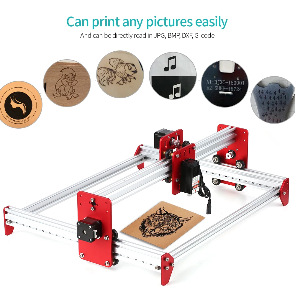 Лазерный гравировальный станок A3 мини для лазерной гравировки с металлической