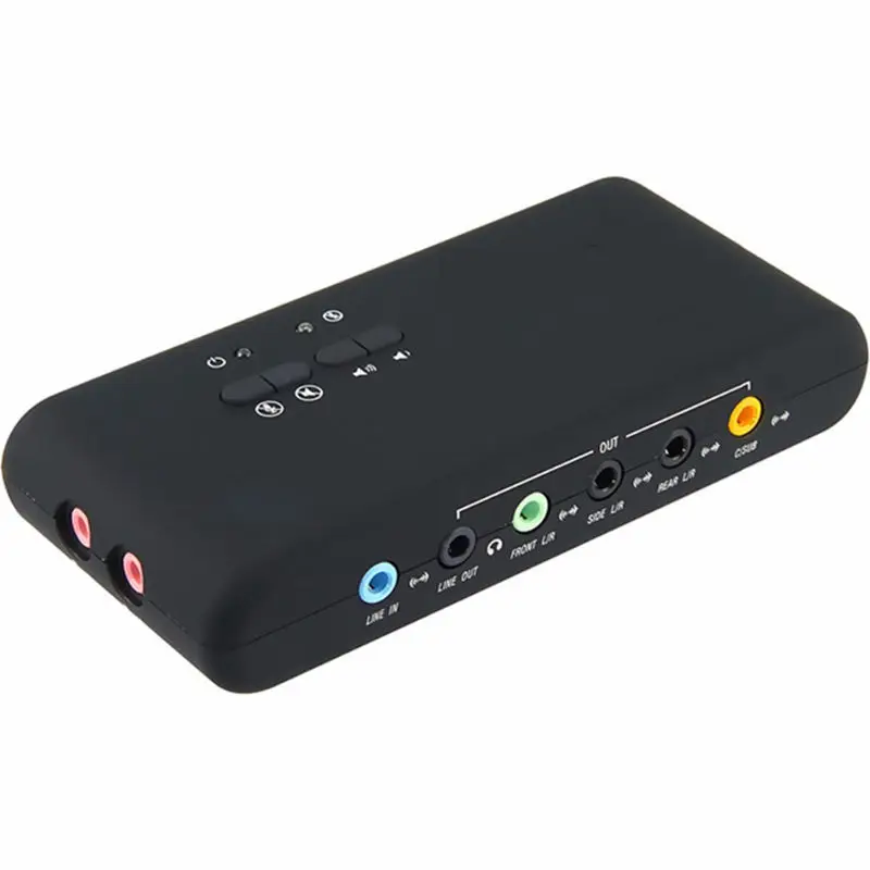 7 1 Звуковая карта Usb 2 0 Cmi6206 Чипсет аудио устройством класса Spec1.0 и Hid класс спец