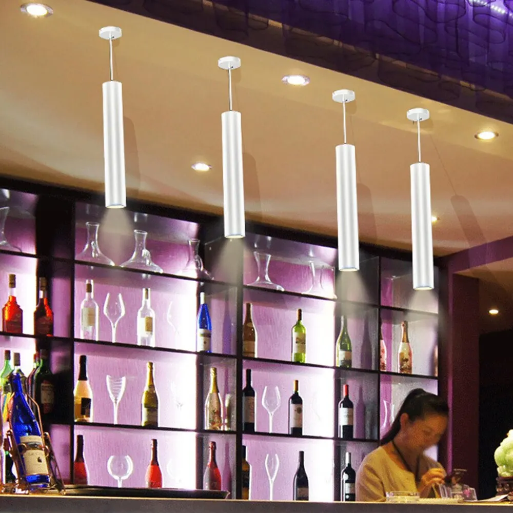Long Tube lamp Kitchen Dining Room Shop Bar Decoration Dimmable led Pendant Lamp Pipe Light | Лампы и освещение
