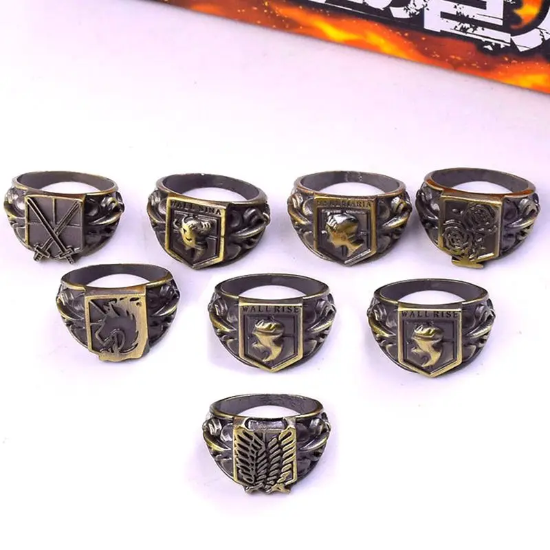 Набор колец из атаки на Титанов игрушки для косплея реквизит Хэллоуина вечеринки