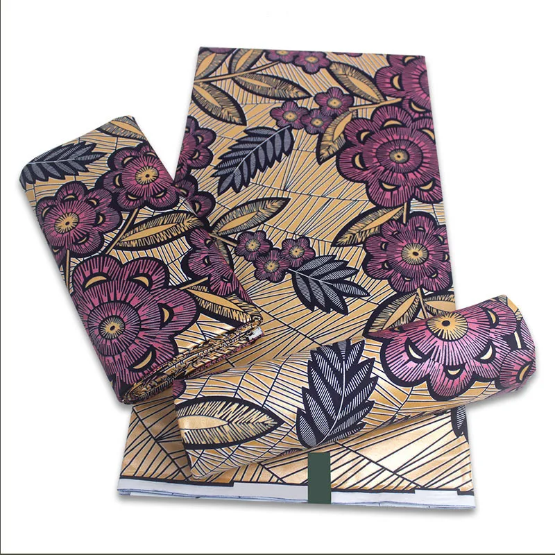 

Full Gold Wax African 100% Cotton 6Y Ankara Fabric Nigerian Batik Material Tissu Batik Tela Patchwork Stoffe Tessuto Sewing SW15