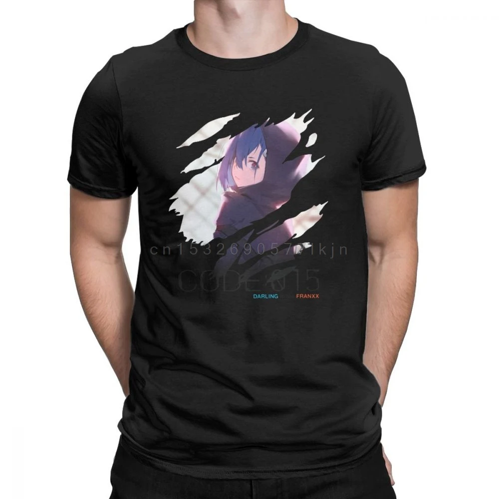 Мужская Ичиго футболка Darling в Franxx любителей для мальчиков с короткими рукавами