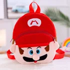 Милый Плюшевый Рюкзак братьев Марио, животное, панда, Шиншилла, Ститч, детский мультяшный рюкзак, подарок для детей