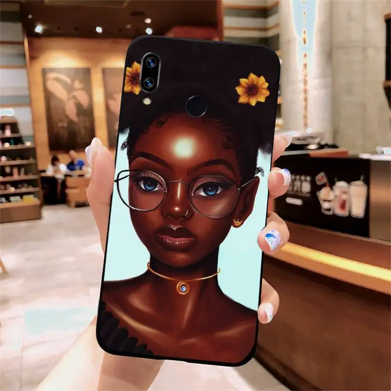 

Beautiful black girl high quality Phone Case For Xiaomi Redmi note 7 8 9 t k30 max3 9 s 10 pro lite