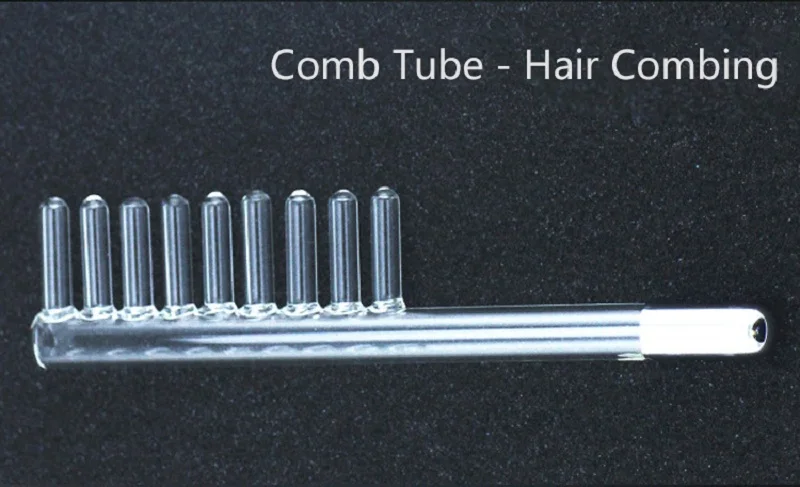 Comb Tube Дарсонваль Высокий массажер для лица Частотный портативный ручной уход за волосами подтяжка кожи пятно от акне аппарат для борьбы с морщинами Красота терапия опухшие глаза darsonval - Цвет: Comb Tube