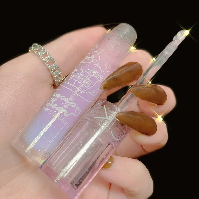 

6 Color Mirror Lip Glaze Glass Water Gloss Lip Gloss Lasting Moisturizing Liquid Lipstick Nonstick Cup Makeup Cosmetics TSLM1