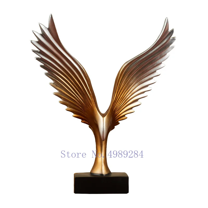 Креативные скандинавские абстрактные животные Орел Ретро золотые поделки