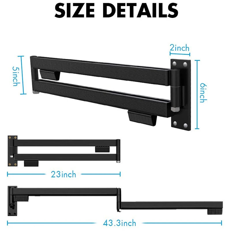 Настенная Складная настенная вешалка экономия пространства выдвижная для
