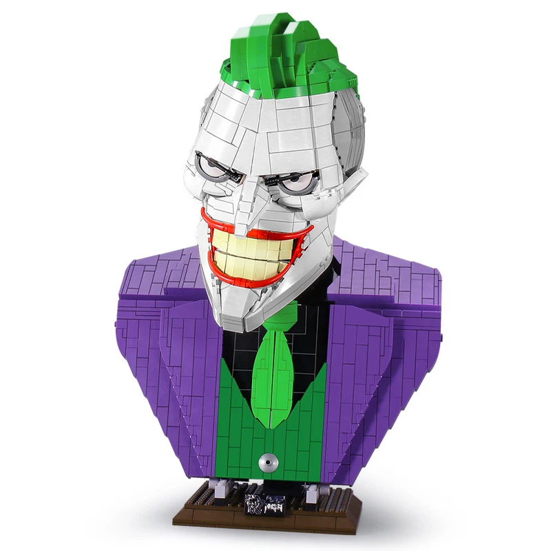 

MOC Joker Bust DC inJustice League Action Figures super hero Technic remote control Power Building Block Brick Toy children Gift