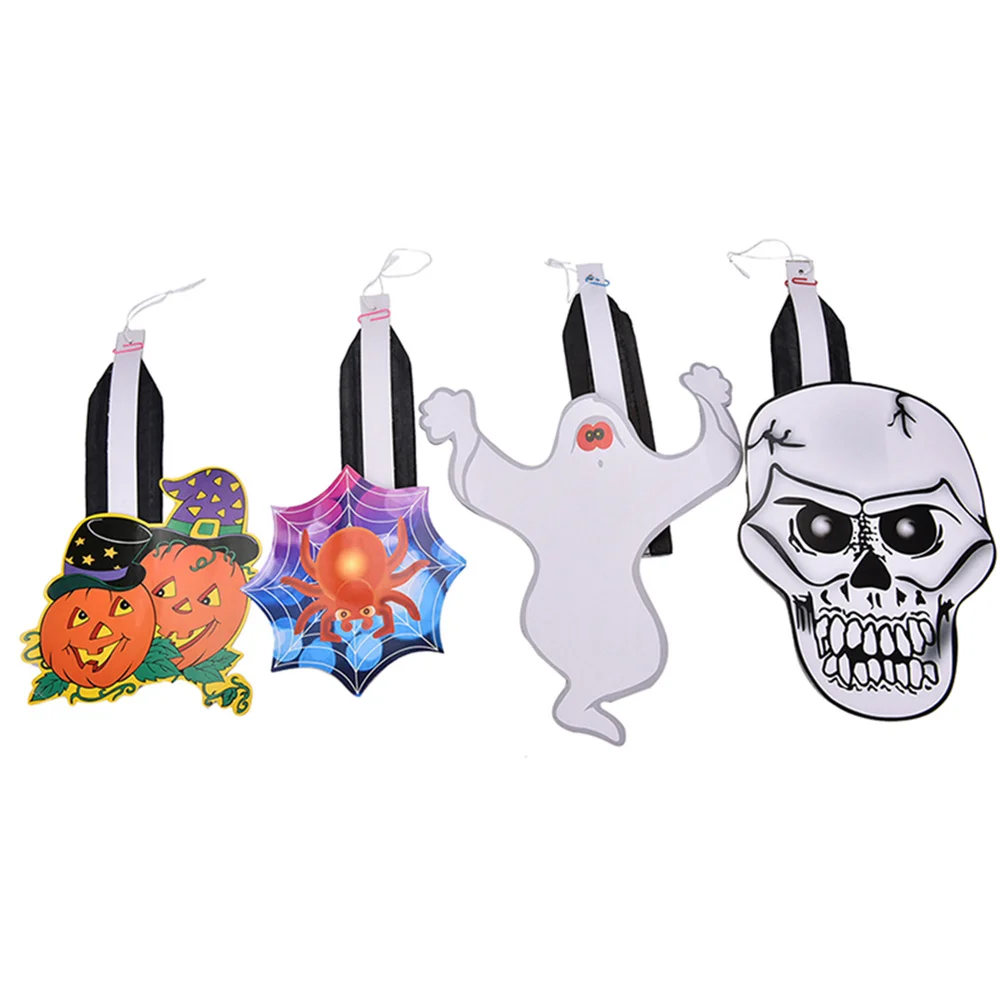 4 шт. бумажный вентилятор для Хэллоуина Складной креативный уникальный орнамент