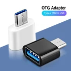 Адаптер USB Type C OTG, переходник с Micro USB папа на USB мама, кабели для Macbook, Samsung, Xiaomi, Type-C на USB OTG