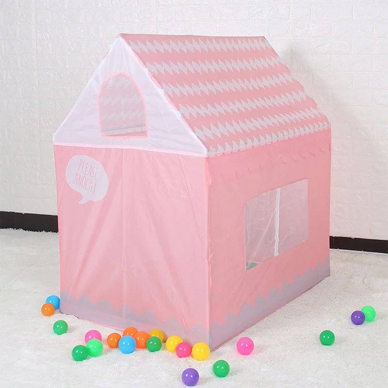 

Play portable folding toy tent, outdoor ball Pink simulation house present, children's toys, girl