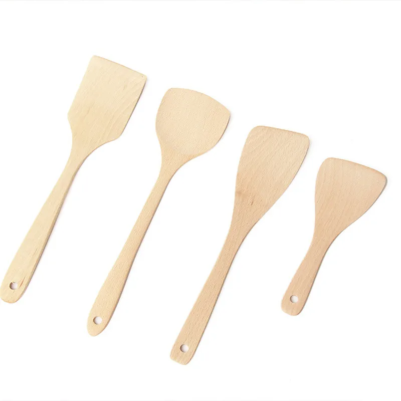 1 шт. кухонный инструмент для антипригарной сковороды деревянная лопатка