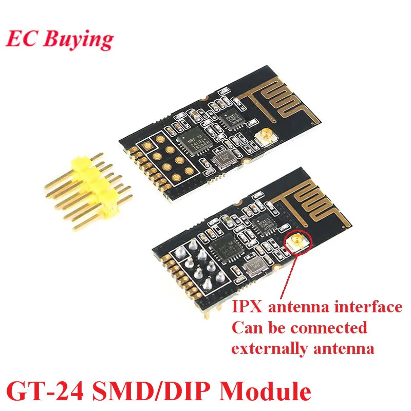 Беспроводной модуль IPX NRF24L01 2 4 ГГц + PA LNA промышленный цифровой передачи 1100 м