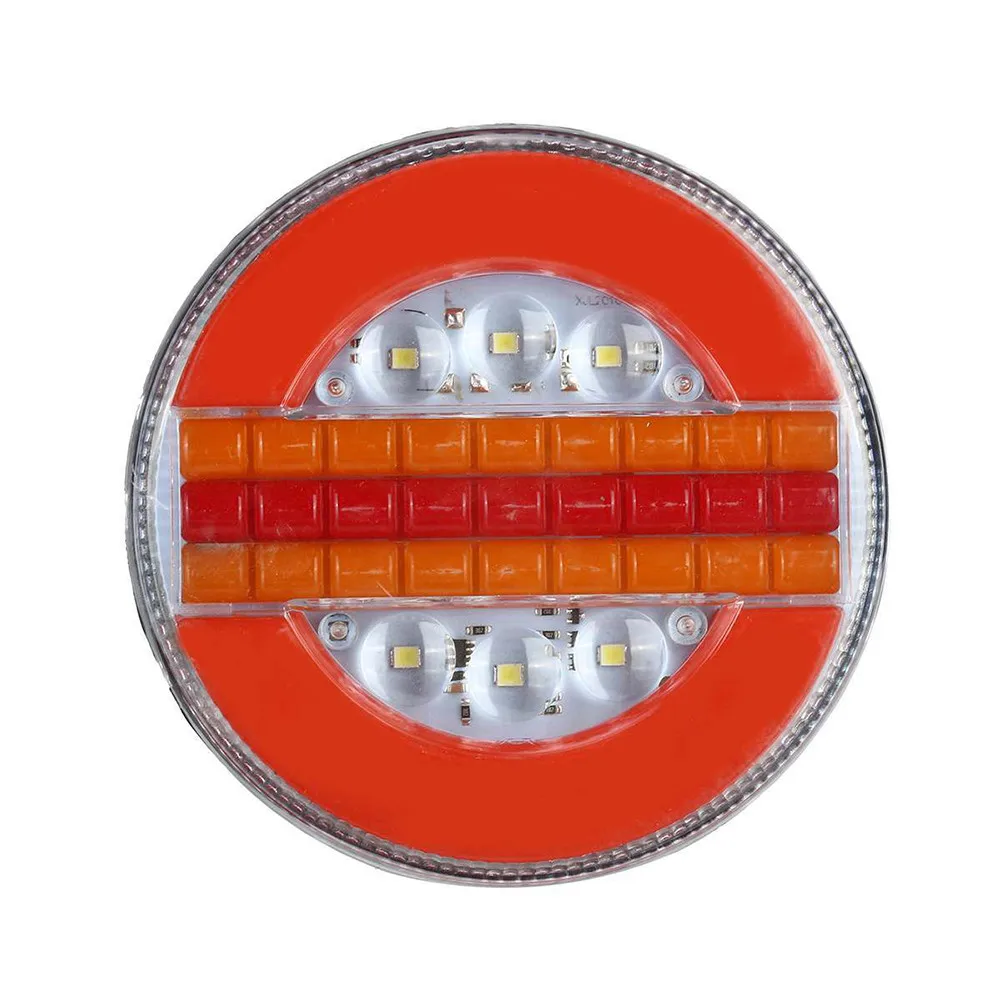 

2pcs Truck Brake Lights Indicator Tail Lamps LED Trailer Tail Lights Marker Lamps 24V Running Water Bread Lights Auto Parts