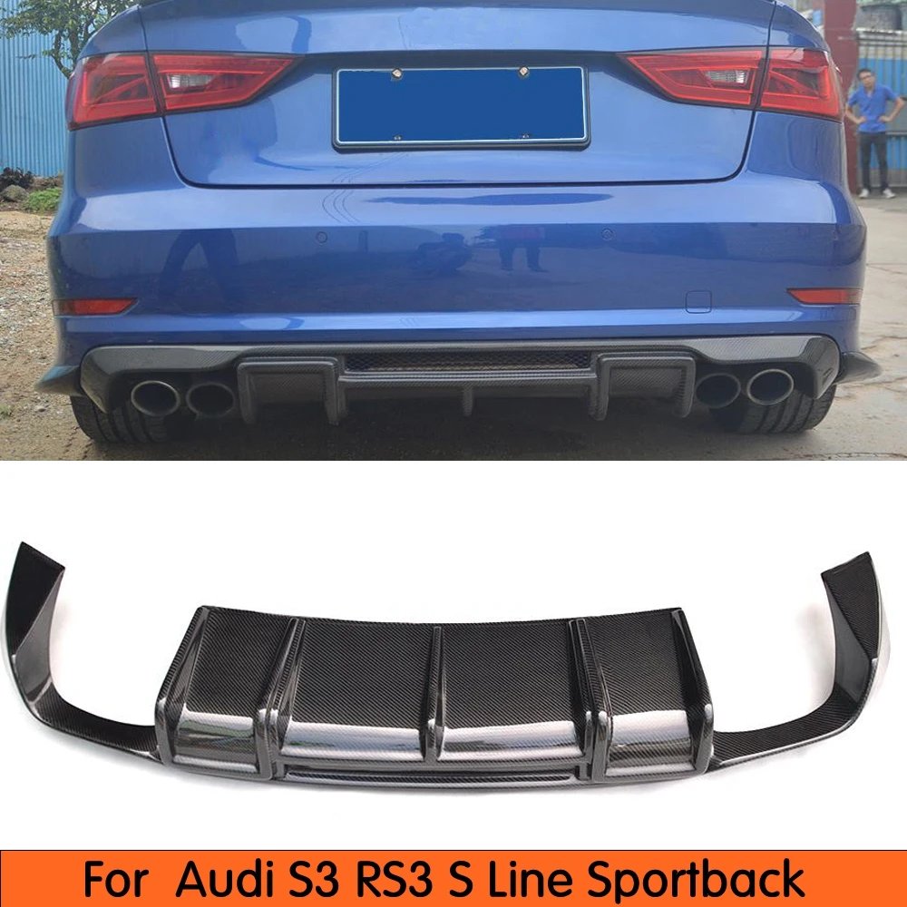 Задний спойлер из углеродного волокна для Audi A3 S3 RS3 Sportback 2013 2014.2015.2016 автомобильный