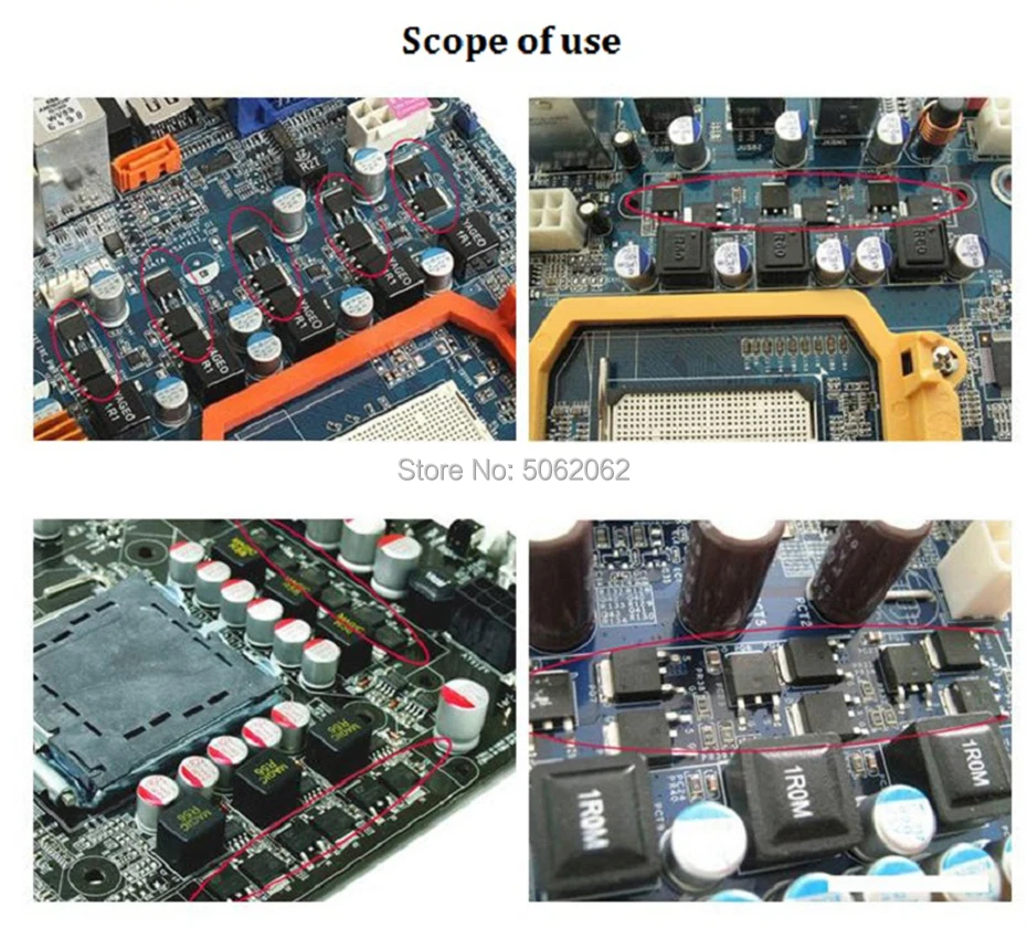 Pccooler RHS-01 MOS 20 шт. радиатор небольшой микросхема охлаждения чистый алюминий mute Видеокарта радиатор GPU VGA ram радиатор