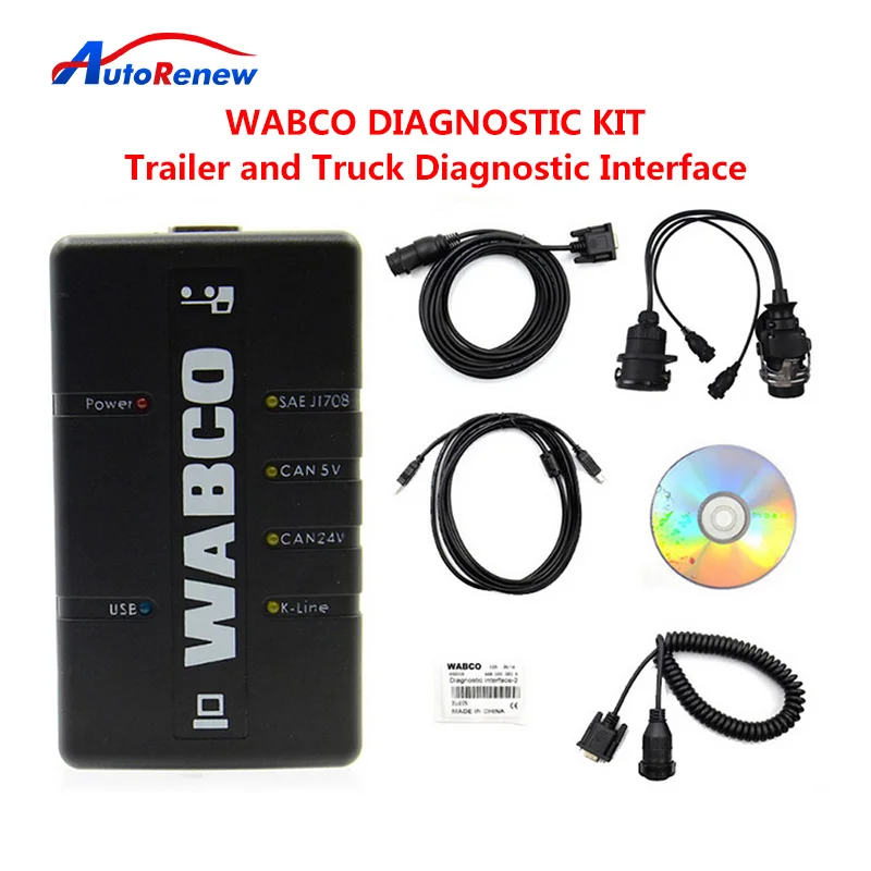 

WABCO DIAGNOSTIC KIT (WDI) Trailer and Truck Diagnostic Interface professional Car Diagnostic tool supports WABCO system