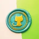 Милые котики, животные, восковой штамп hollween, печать, штамп сделай сам, скрапбукинг, украшения, печать восковых штампов