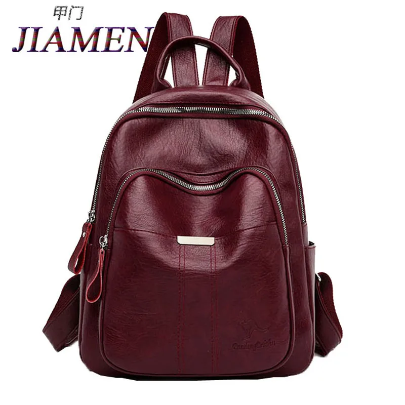 2020 Повседневный женский рюкзак высокого качества из искусственной кожи большой