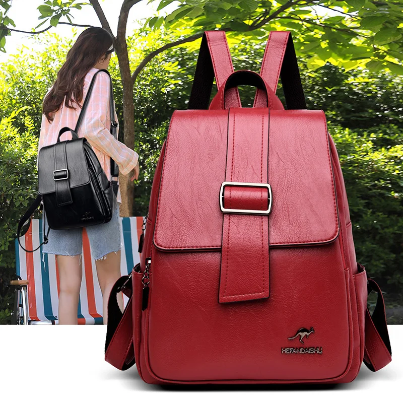 2022 Новый женский рюкзак для школы Sac Femme женские сумки на плечо женщин широкий